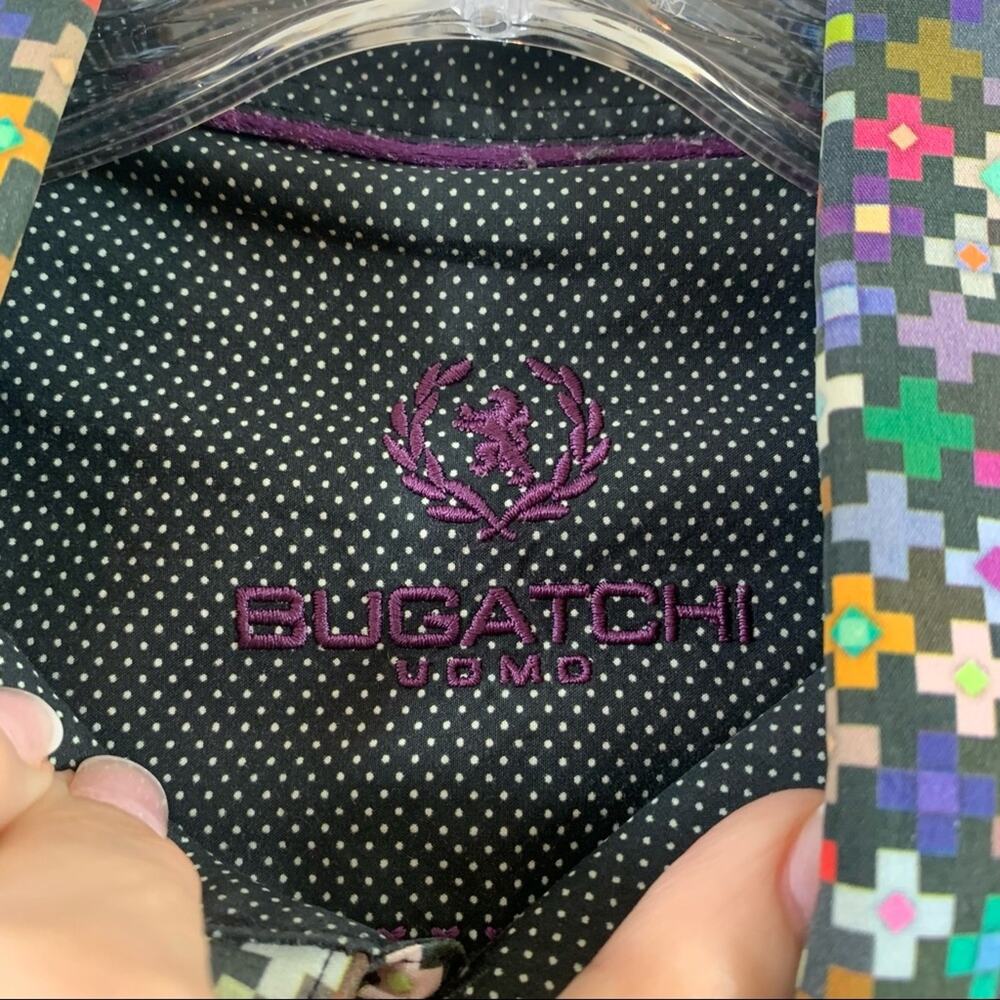 Bugatchi Uomo Multi-Color Plus Pattern Button Dow… - image 2